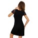  Женская ночная черная сорочка Donna LUNA
